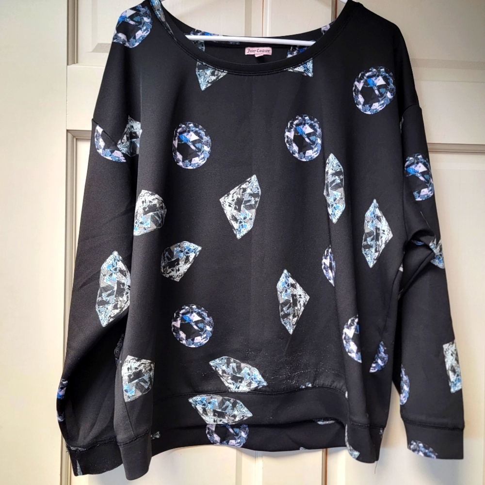 💎 JUICY COUTURE diamond print top